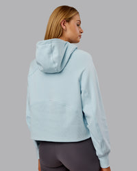 Woman wearing Pursue Mid-Weight Hoodie - Skyride | Model:Ella | Size:S | Thumbnail Index: 2