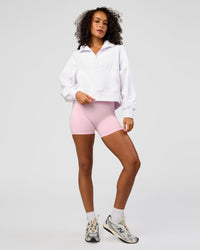 Woman wearing Pursue Mid-Weight Hoodie - White | Model:Jasmine | Size:S | Thumbnail Index: 5