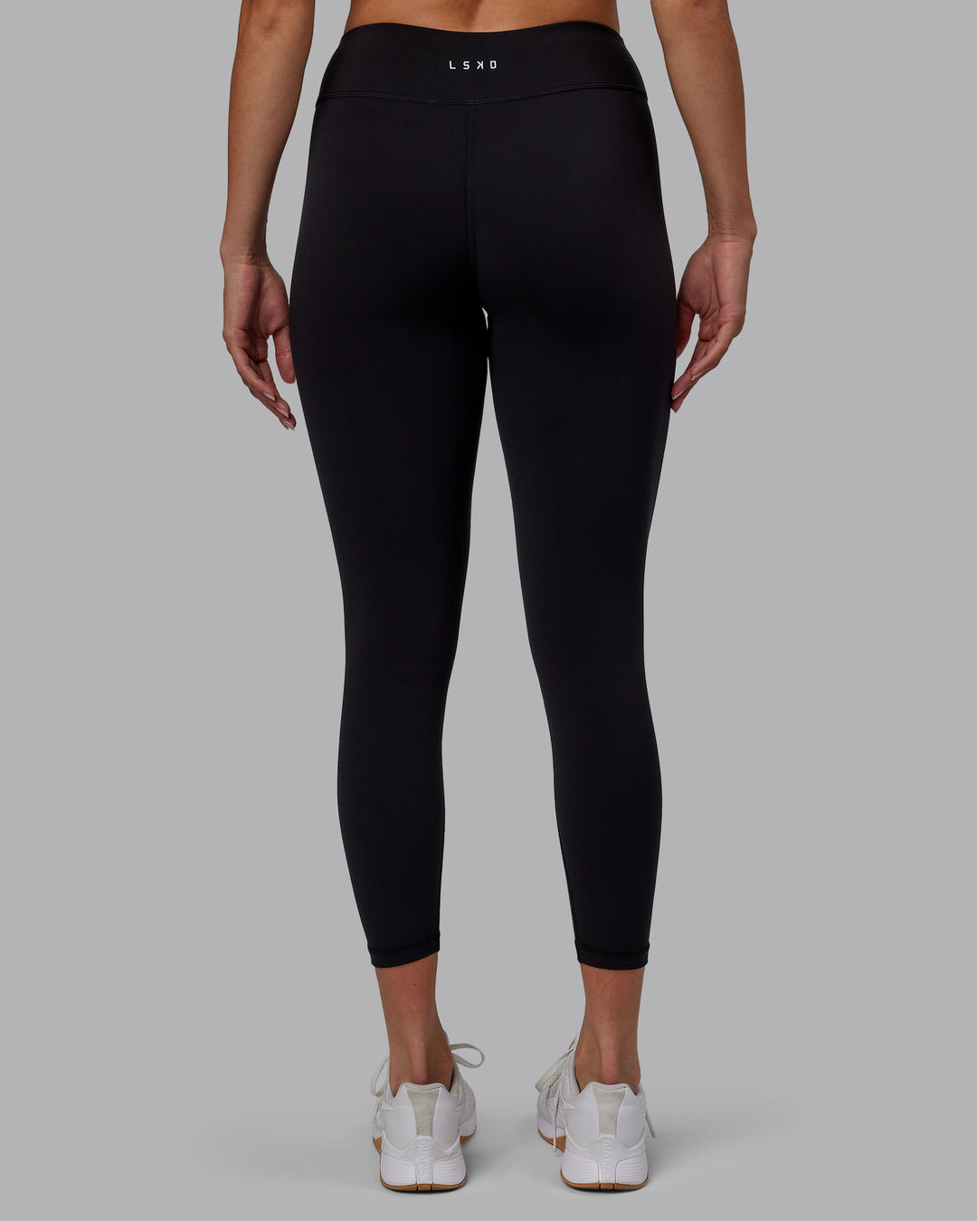 Woman wearing RXD Low-Rise 7/8 Legging - Black | Model:Blaize | Size:S - view 4