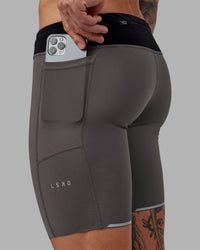 Man wearing Race Day Short Tight 8" - Dark Storm | Model:Tommy | Size:M | Thumbnail Index: 9