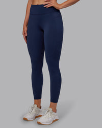 Woman wearing Rep Ultra High-Rise 7/8 Legging Pockets No Logo - Future Navy | Model:Paris | SIze:S | Thumbnail Index: 4