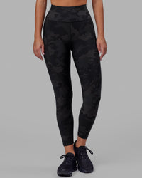 Woman wearing Rep Ultra High-Rise 7/8 Legging Pockets - Black Camo | Model:Milly | Size:S | Thumbnail Index: 9