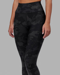 Woman wearing Rep Ultra High-Rise 7/8 Legging Pockets - Black Camo | Model:Milly | Size:S | Thumbnail Index: 6