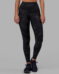 Woman wearing Rep Ultra High-Rise Full Length Legging Pockets - Black Camo | Model:Milly | Size:S | Thumbnail Index: 6