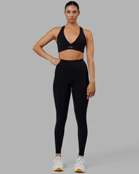 Woman wearing Rep Ultra High-Rise Full Length Legging Pockets No Logo - Black | Model:Blaize | Size:S | Thumbnail Index: 1