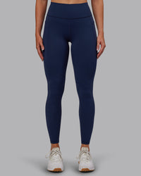 Woman wearing Rep Ultra High-Rise Full Length Legging Pockets No Logo - Future Navy | Model:Paris | Size:S | Thumbnail Index: 2