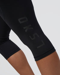 Woman wearing Rep Ultra High-Rise 3/4 Legging Pockets - Black-Black | Model:Amity | Size:S | Thumbnail Index: 6