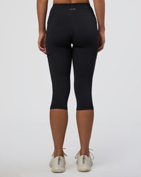 Woman wearing Rep Ultra High-Rise 3/4 Legging Pockets - Black-Black | Model:Amity | Size:S | Thumbnail Index: 3