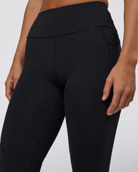 Woman wearing Rep Ultra High-Rise Full Length Legging Pockets - Black-Black | Model:Amity | Size:S | Thumbnail Index: 8