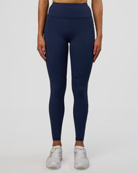 Woman wearing Rep Ultra High-Rise Full Length Legging Pockets - Future Navy-White | Model:Evie | Size:S | Thumbnail Index: 6