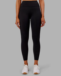 Woman wearing Rep Ultra High-Rise 7/8 Legging Pockets - Black-Ultra Orange | Model:Ella | Size:S | Thumbnail Index: 6