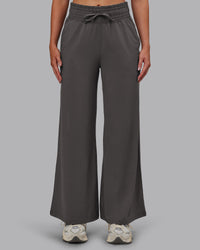 Woman wearing Restore CloudFLX Wide Leg Pant - Dark Storm | Model:Paris | Size:S | Thumbnail Index: 5