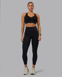 Woman wearing Sculpt Sports Bra - Black | Thumbnail Index: 5