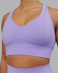 Woman wearing Sculpt Sports Bra - Violet Ray | Model:Ayla | Size:S | Thumbnail Index: 6