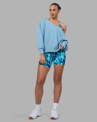 Woman wearing Show It Off Sweater - Glacier Lake | Model:Sophie | Size:S | Thumbnail Index: 3