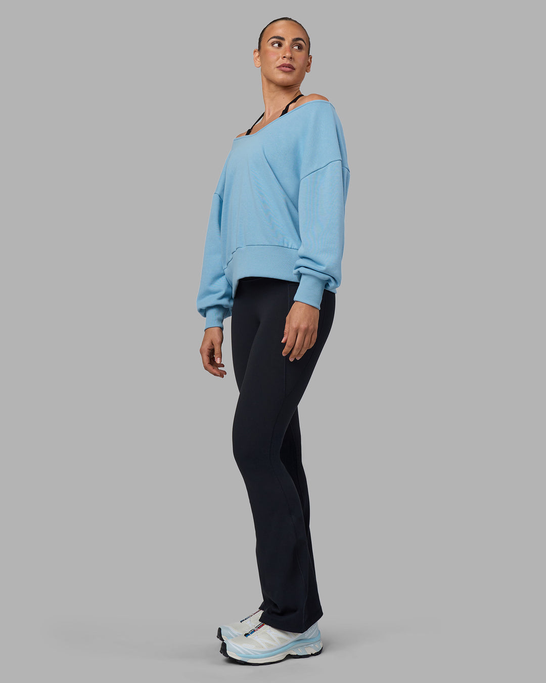Woman wearing Show It Off Sweater - Glacier Lake | Model:Sophie | Size:S - view 6