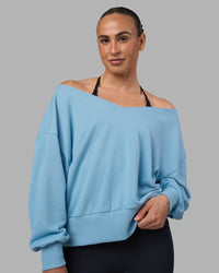 Woman wearing Show It Off Sweater - Glacier Lake | Model:Sophie | Size:S | Thumbnail Index: 0