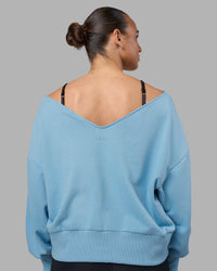 Woman wearing Show It Off Sweater - Glacier Lake | Model:Sophie | Size:S | Thumbnail Index: 1