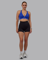 Woman wearing Stamina Sports Bra (D/DD/E) - Power Cobalt | Thumbnail Index: 6