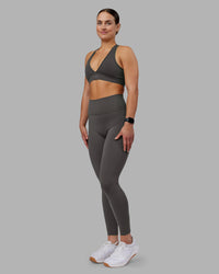 Woman wearing Stamina Sports Bra - Dark Storm | Model:Keisha | Size:S | Thumbnail Index: 4