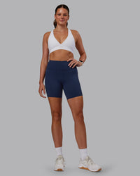 Woman wearing Stamina Sports Bra - White | Model:Phoebe | Size:S | Thumbnail Index: 4