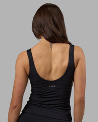 Woman wearing Staple Active Shelf Bra Tank - Black | Model:Phoebe | Size:S | Thumbnail Index: 6