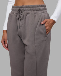Woman wearing Stream Panel Track Pants - Storm Front | Model:Rhiley | Size:S | Thumbnail Index: 7