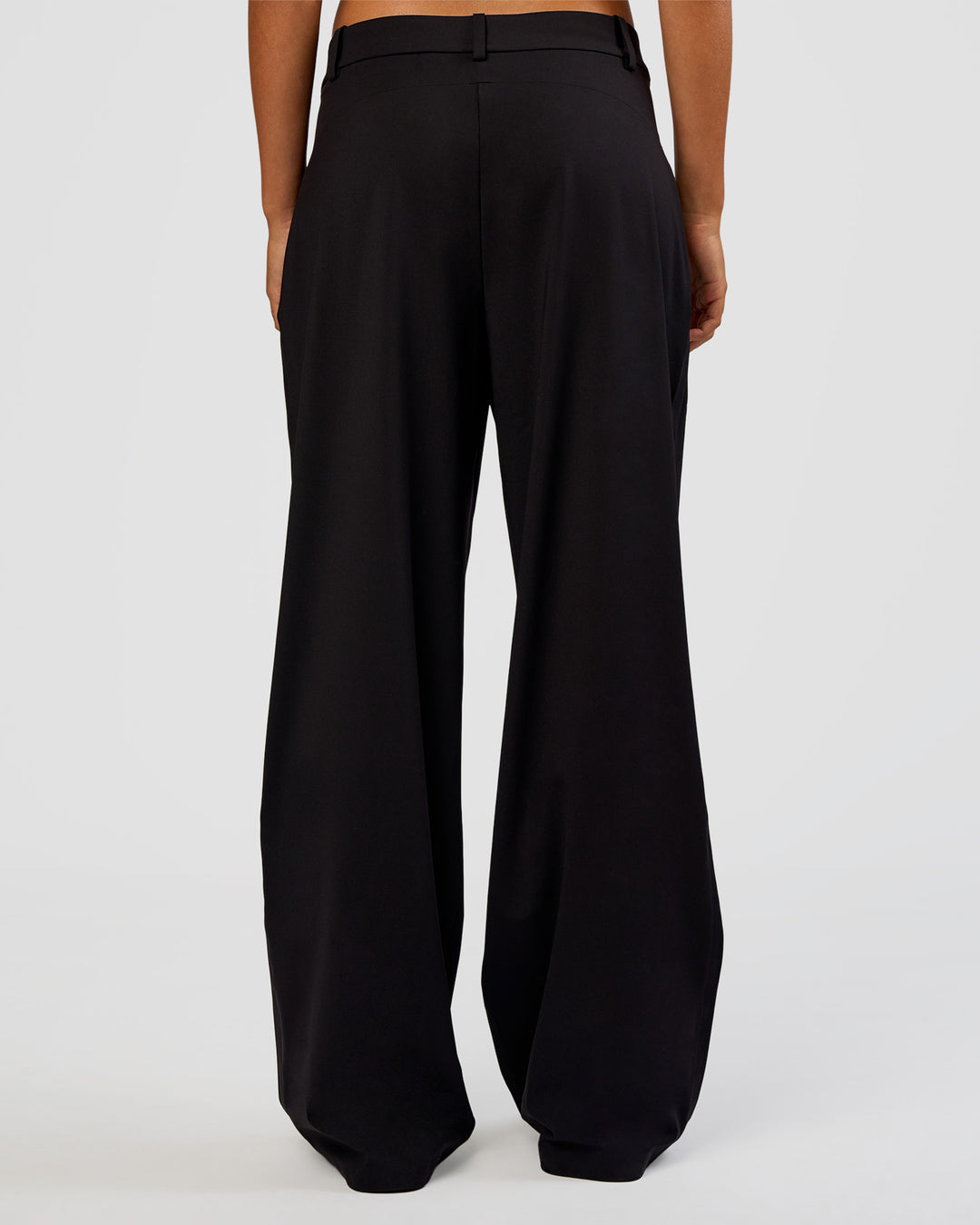 Woman wearing StretchShift Wide Leg Pant - Black | Model:Ruby | Size:S - view 4