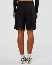 Woman wearing StretchShift Wide Leg Short - Black | Model:Ruby | Size:S | Thumbnail Index: 7