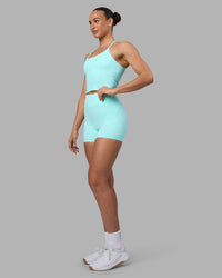 Woman wearing Twist Tank With Shelf Bra - Island Paradise | Model:Sophie | Size:S | Thumbnail Index: 2