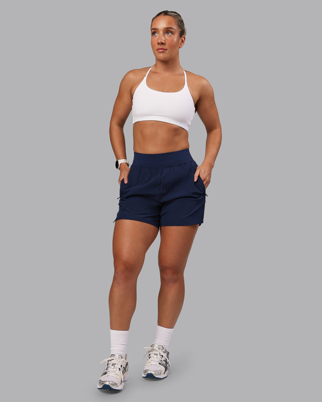 Twist Sports Bra - White - view 3