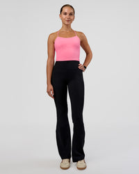 Woman wearing Twister Shelf Bra Tank - Candy Pink | Model:Myrte | Size:S | Thumbnail Index: 4