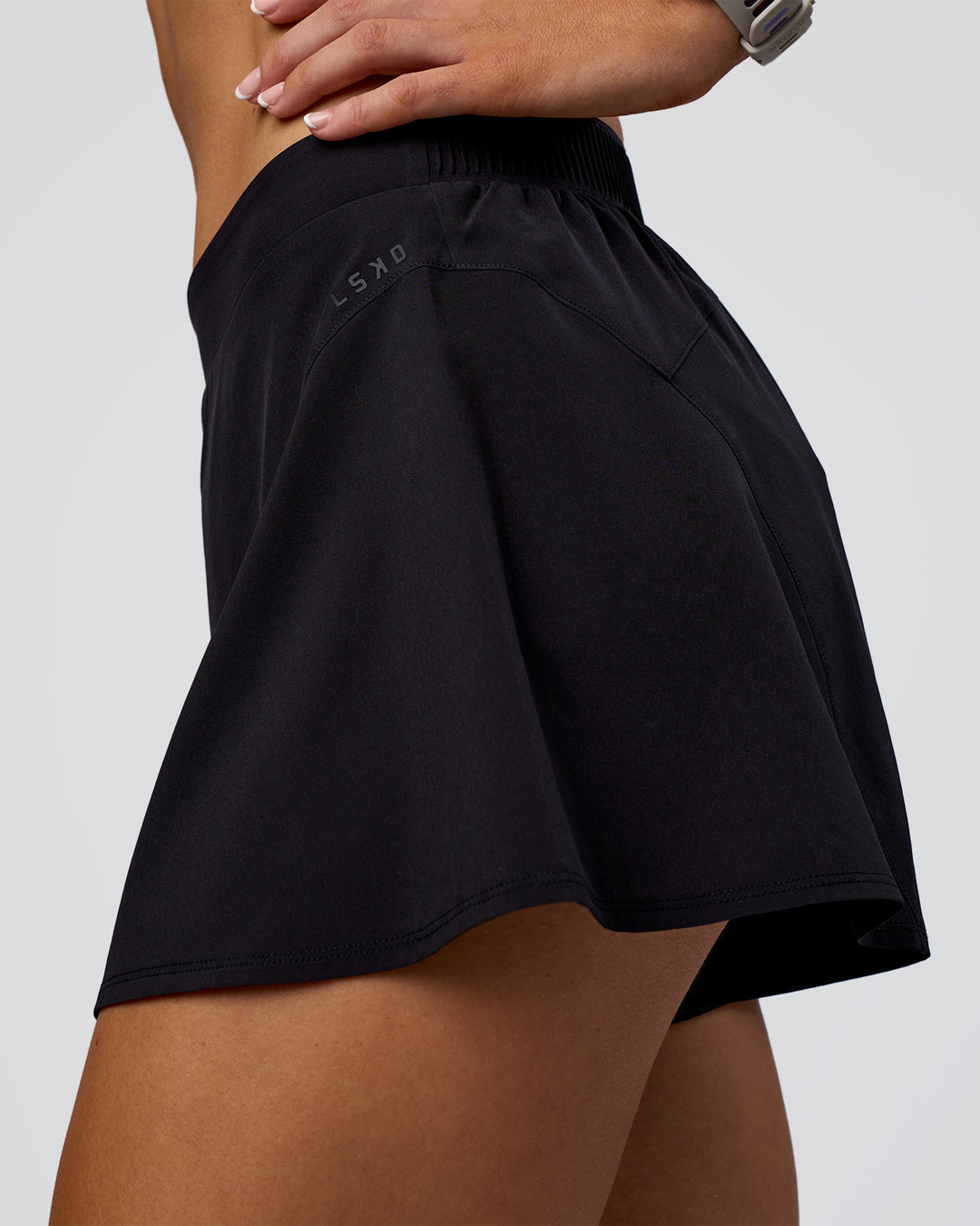 Woman wearing Unstoppable Lined Short - Black | Model:Emelia | Size:S - view 7