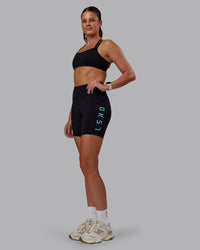 Woman wearing Velocity Sports Bra - Black | Model:Phoebe | Size:S | Thumbnail Index: 2