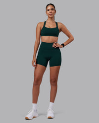 Woman wearing Velocity Sports Bra - Dark Moss | Model:Rhiley | Size:S | Thumbnail Index: 5