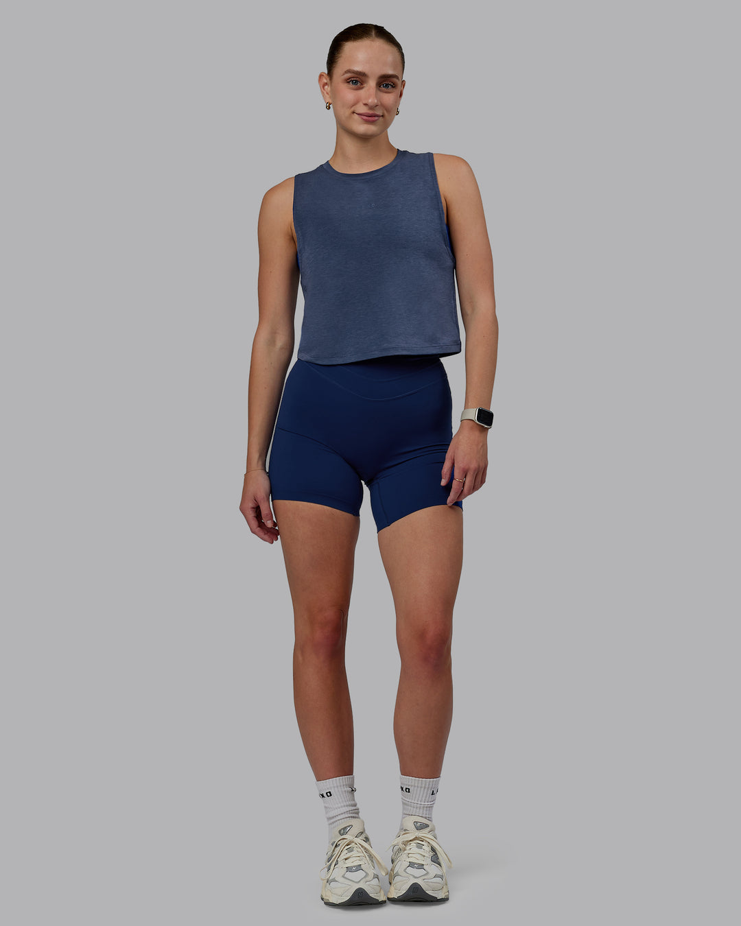 Vital Cropped Training Tank - Midnight Blue - view 4