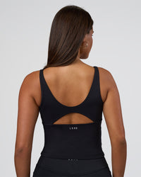 Woman wearing Vitality Active Tank - Black | Model:Bianca | Size:S | Thumbnail Index: 1