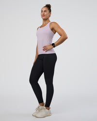 Woman wearing AeroFLX+ Seamless Tank - Fair Orchid/Fair Orchid | Model:Abbey | Size:S | Thumbnail Index: 5