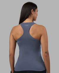 Woman wearing AeroFLX+ Seamless Tank - Night Shadow/Night Shadow | Model:Rhiley | Size:S | Thumbnail Index: 2