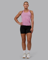 Woman wearing AeroFLX+ Seamless Tank - Pirouette/Bubblegum | Thumbnail Index: 4