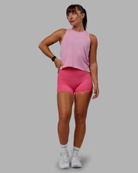 Woman wearing Deluxe PimaFLX Tank - Bubblegum | Thumbnail Index: 0