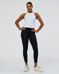 Woman wearing Wrap It Up FLXCotton Tank - White | Model:Rosie | Size:S | Thumbnail Index: 5