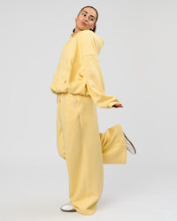 Woman wearing Zola Wide Leg Lounge Pant - Lemon | Model:Grace | Size:S | Thumbnail Index: 10