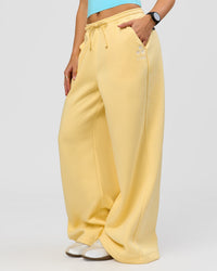 Woman wearing Zola Wide Leg Lounge Pant - Lemon | Model:Grace | Size:S | Thumbnail Index: 6