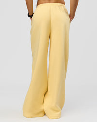Woman wearing Zola Wide Leg Lounge Pant - Lemon | Model:Grace | Size:S | Thumbnail Index: 5
