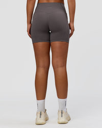 Woman wearing Bend High-Rise 6" Short - Duskstone | Model:Sophie | Size:S | Thumbnail Index: 2