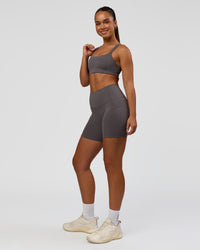 Woman wearing Inertia Sports Bra - Duskstone | Model:Rosie | Size:S | Thumbnail Index: 5