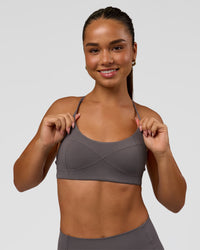 Woman wearing Infinite Contour Sports Bra - Duskstone | Model:Rosie | Size:S | Thumbnail Index: 2