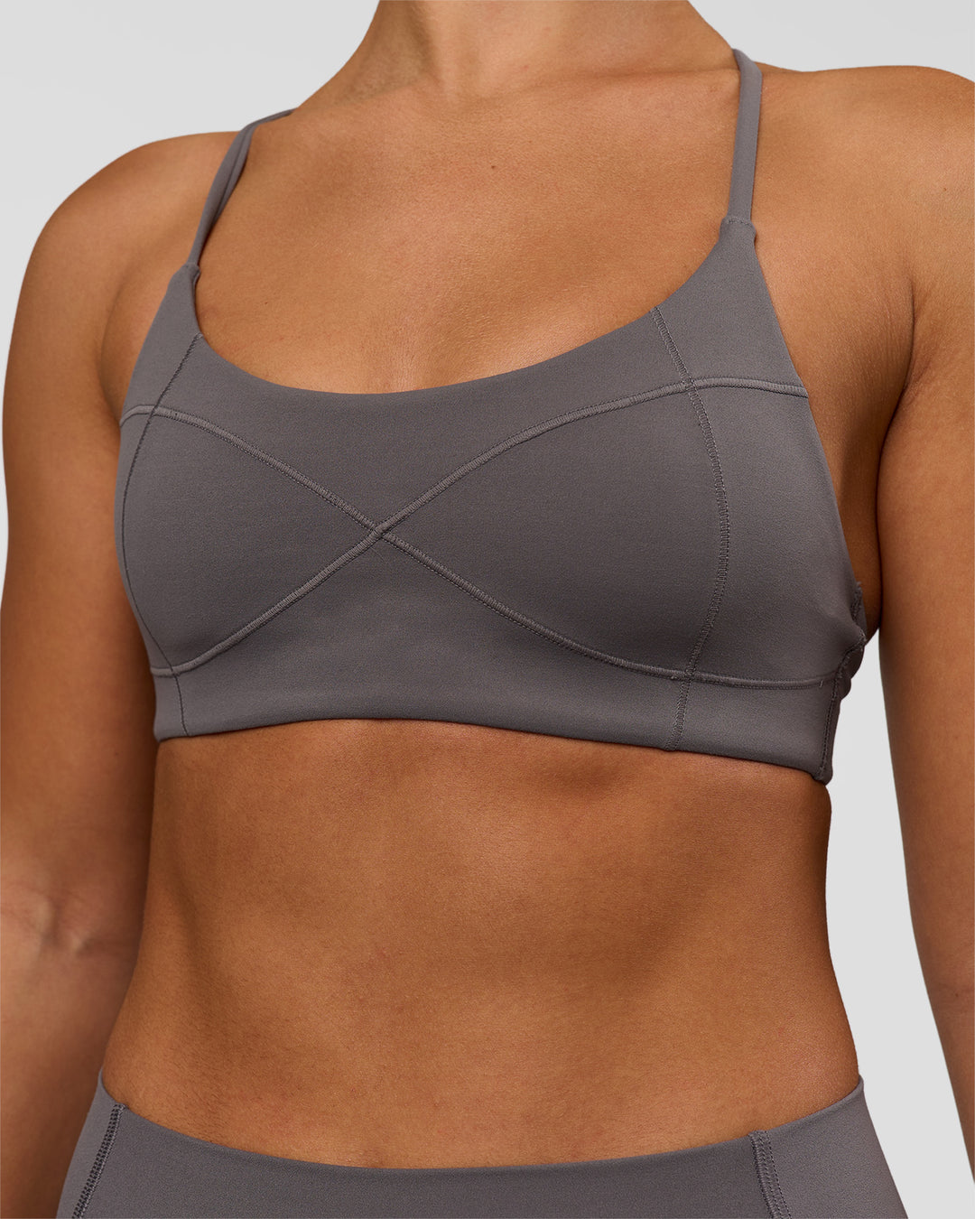 Woman wearing Infinite Contour Sports Bra - Duskstone | Model:Rosie | Size:S - view 6