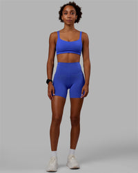 Women Wearing Vogue Sports Bra - Power Cobalt | Thumbnail Index: 6